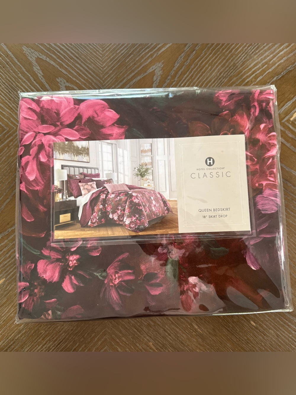 Hotel Collection Dutch Floral Full/Queen Bedskirt NEW